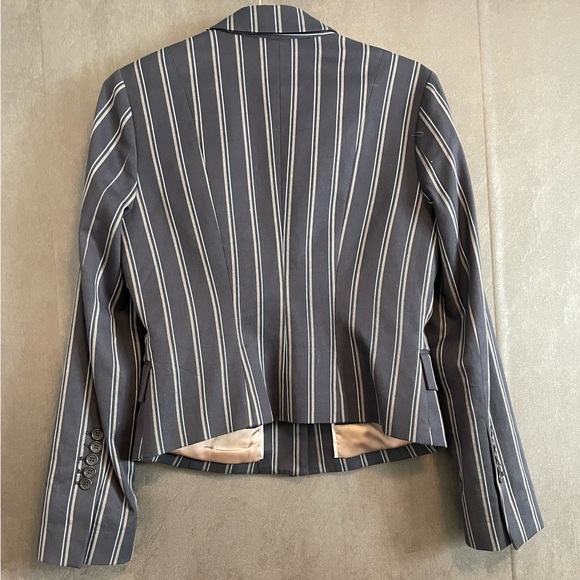 BCBG Navy Pinstripe Blazer - Picture 2 of 2